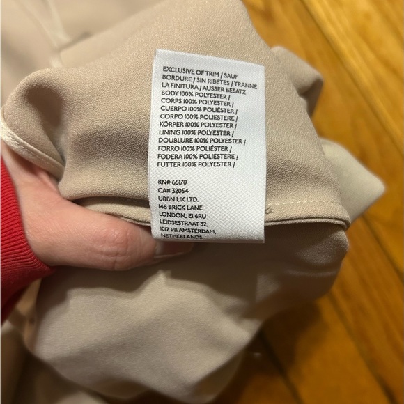 BHLDN Dylan One-Shoulder Satin Side-Slit Gown Champagne Womens Sz 8 - Picture 13 of 16